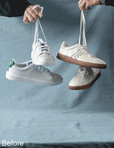 Shoe photo retouching