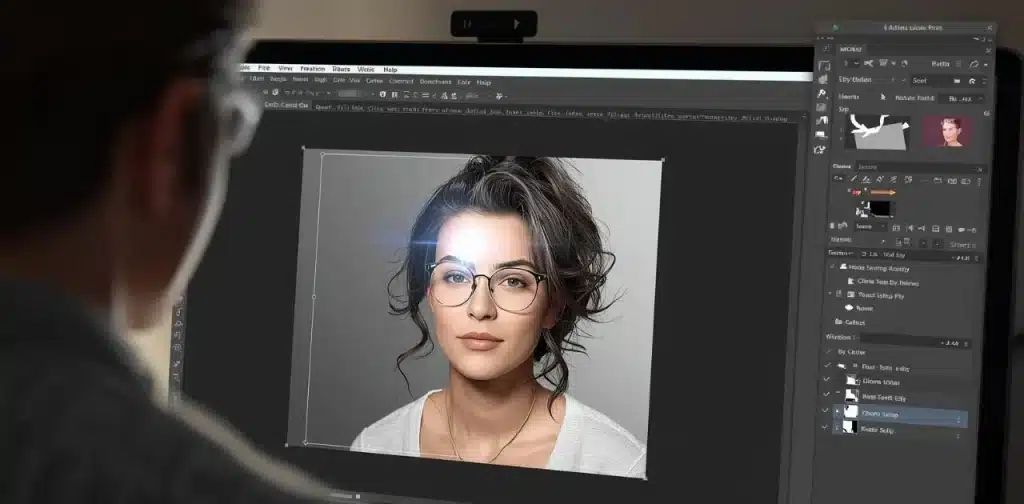 how to remove interior light glare in photoshop